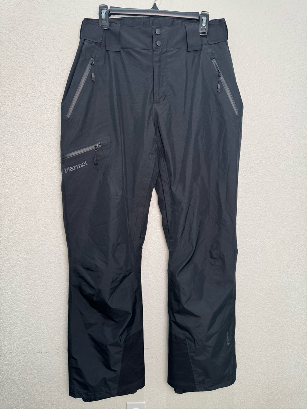Marmot Lightray Gore-Tex Ski Pants Mens L Black Insulated RECCO Vent